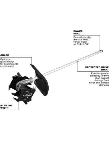 Cultivador Accesorio Milwaukee M18 Fuel 18V 0.064kg