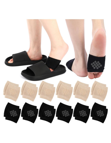 12 Pares de Calcetines Antideslizantes para Mujeres Cutecrop