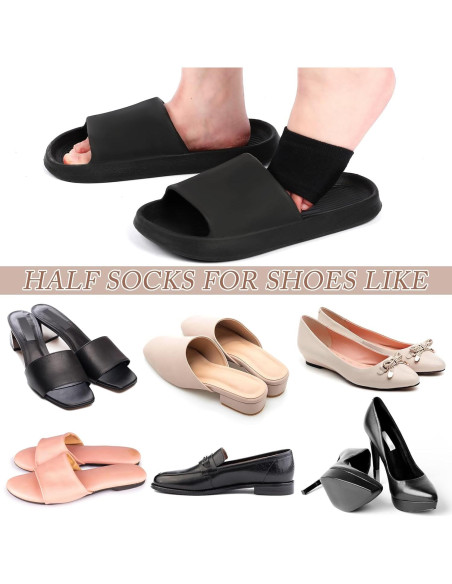 12 Pares de Calcetines Antideslizantes para Mujeres Cutecrop