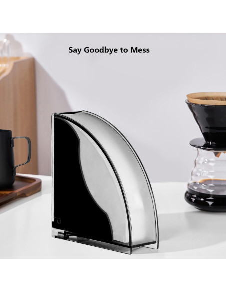 Soporte de Papel para Filtros de Café Kilimazart Negro Brillante