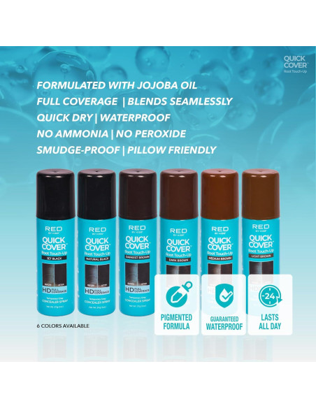 Rociador de Tinte Rápido Red by Kiss 56.7g Marrón Oscuro