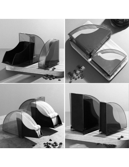 Soporte de Papel para Filtros de Café Kilimazart Negro Brillante