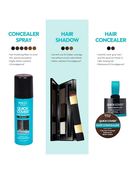 Rociador de Tinte Rápido Red by Kiss 56.7g Marrón Oscuro