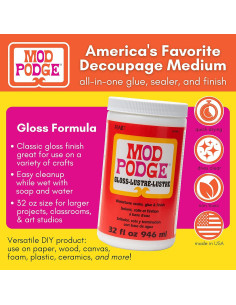 Mod Podge Gloss 32 oz - Pegamento y Sellador Multiusos 2