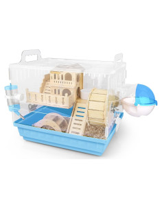 Jaula de Hámster Acrílica Cycodo 2 Niveles con Accesorios