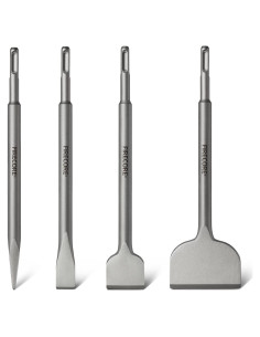 Juego de Cinceles SDS Plus Firecore 4 Piezas Acero 25.4 cm