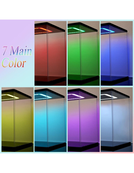 Caja de Exhibición Acrílica con Luz LED AZEYN 15.24x15.24 cm Caja de Exhibición Acrílica con Luz LED AZEYN 15.24x15.24 cm