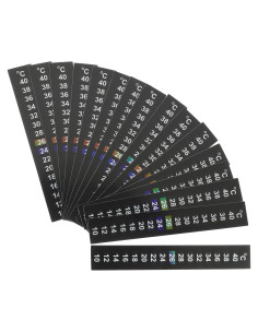 FRCOLOR 30 Pcs Tiras Termómetro Adhesivas para Acuario 10-40C