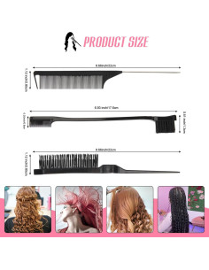 Juego de Cepillos para Estilizar Cabello WOWANGEL 4 Piezas 2