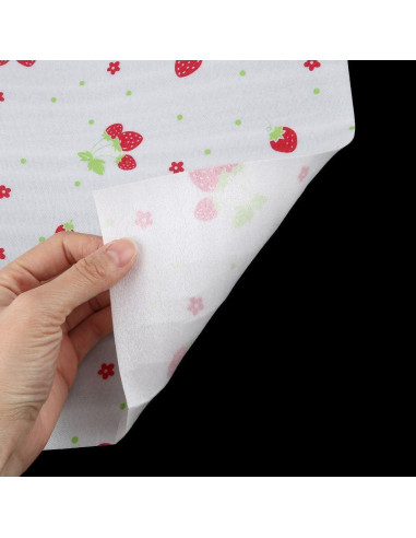 Forro No Adhesivo para Cajones uxcell 30x300 cm Patrón Fresa