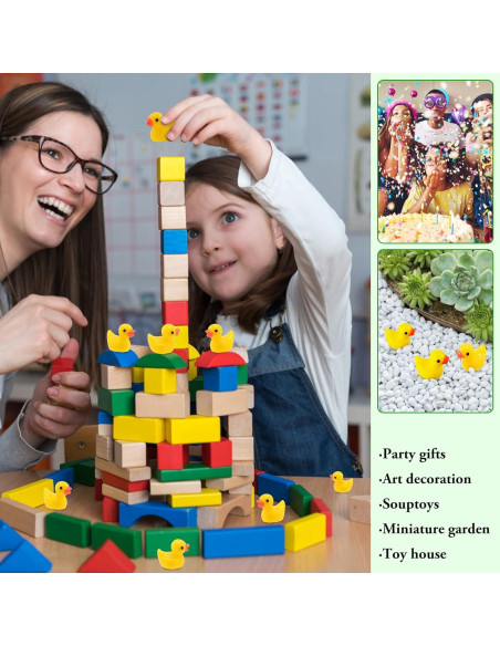 100 Patos de Resina Miniatura Ekisemio para Decoración DIY 100 Patos de Resina Miniatura Ekisemio para Decoración DIY