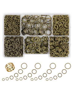 1400 Anillos de Salto Bronce Antiguo GMMA para Joyas DIY