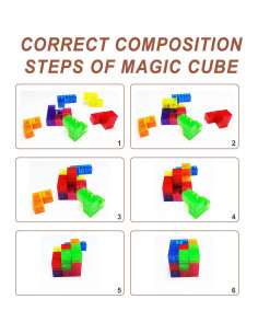 Bloques de Construcción Magnéticos 3D OUXIA - Set de 7 Piezas 2