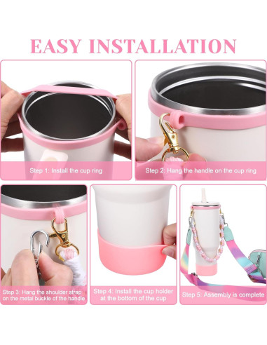 Conjunto de Accesorios para Vaso Stanley Yylaiire 4 Pcs