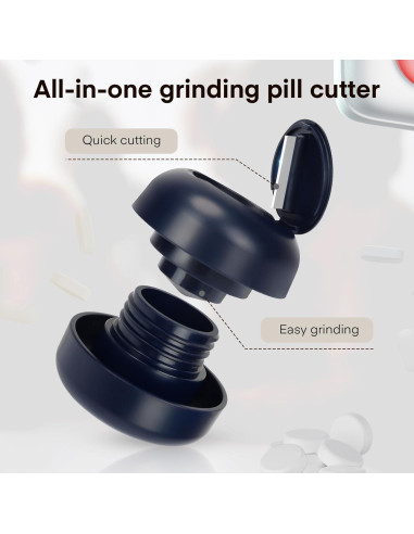 Cortador de Pastillas ZenTiky Compacto con Molinillo Marino