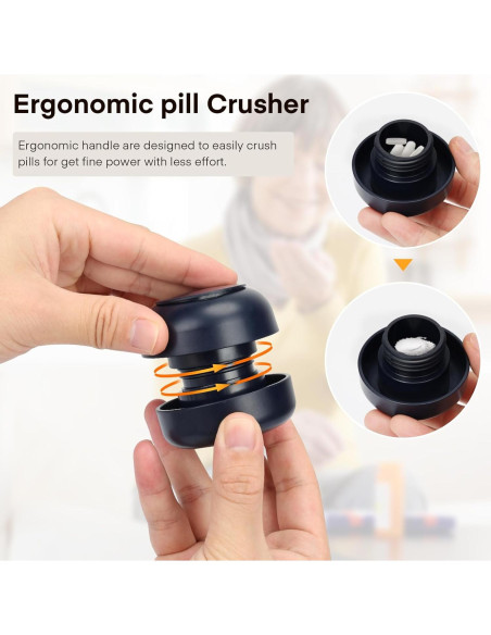 Cortador de Pastillas ZenTiky Compacto con Molinillo Marino Cortador de Pastillas ZenTiky Compacto con Molinillo Marino