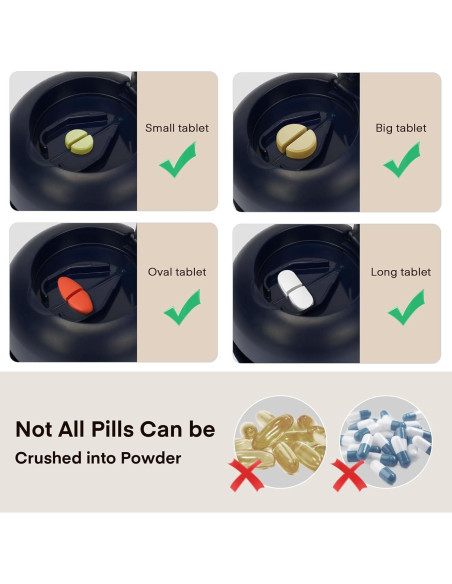 Cortador de Pastillas ZenTiky Compacto con Molinillo Marino Cortador de Pastillas ZenTiky Compacto con Molinillo Marino