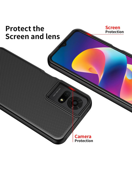 Funda resistente para TCL 50 LE / K23 / K24 con protector Funda resistente para TCL 50 LE / K23 / K24 con protector