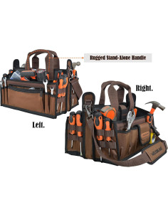 Bolsa de Herramientas WELKINLAND 20 Bolsillos 40.64 cm Resistente 2