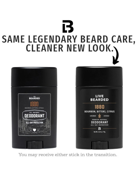 Desodorante Natural para Hombres Live Bearded 75g - Sin Aluminio