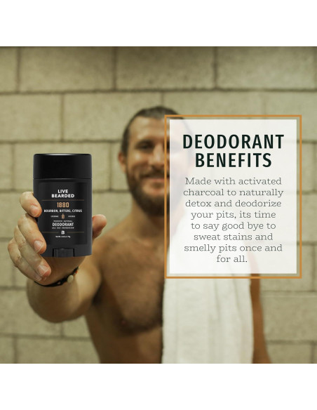 Desodorante Natural para Hombres Live Bearded 75g - Sin Aluminio