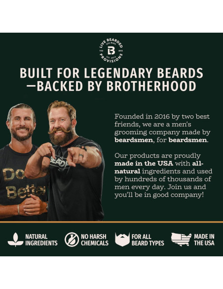 Desodorante Natural para Hombres Live Bearded 75g - Sin Aluminio