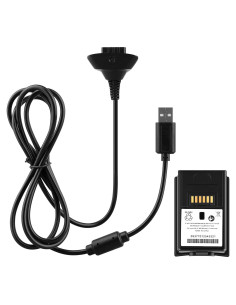 Cable de Carga USB 2 en 1 + Batería Recargable OSTENT Xbox 360