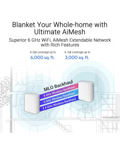 ASUS ZenWiFi BT10 WiFi 7 Mesh 2PK 18 Gbps 6000 m 2