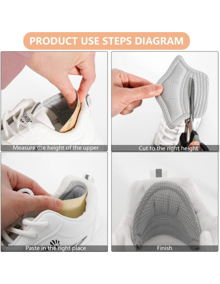 4 Pares de Protectores de Talón Adhesivos FootJKYX - Comodidad y Ajuste