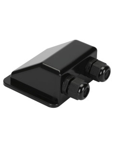 Caja de entrada de cable solar doble TOMSHIELE negra IP68