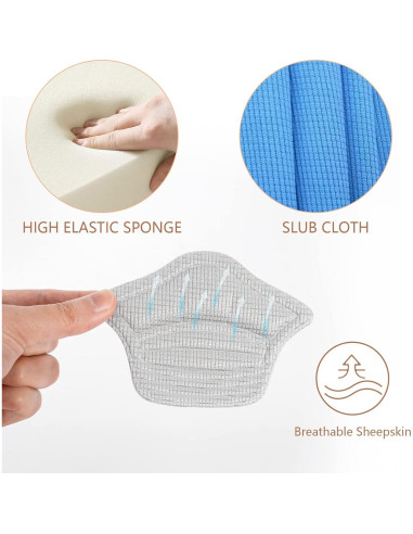 4 Pares de Protectores de Talón Adhesivos FootJKYX - Comodidad y Ajuste