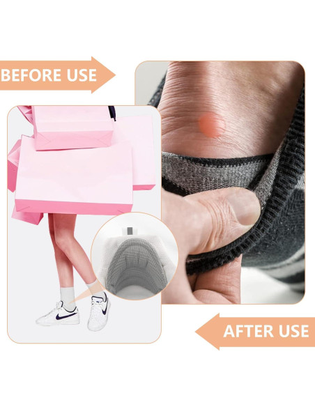 4 Pares de Protectores de Talón Adhesivos FootJKYX - Comodidad y Ajuste