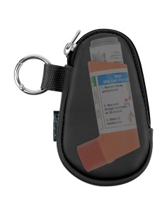 Soporte para Inhalador de Asma Beautyflier - Bolsa de Viaje Negra