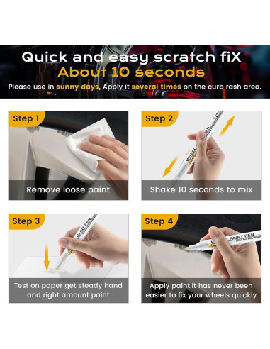 Pintura de Retoque para Llantas DASIUIP Negro Brillante 19.84ml