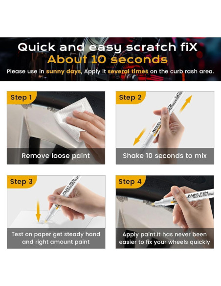 Pintura de Retoque para Llantas DASIUIP Negro Brillante 19.84ml