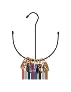 Organizador de Cinturones ZEDODIER Negro, Metal Antideslizante