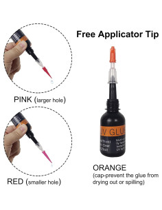 Pegamento UV Riverruns 0.59ml Grueso Delgado Flexible 2