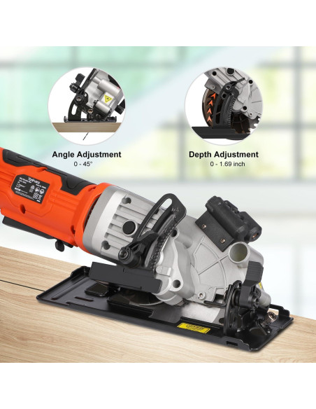 Sierra Circular Mini Yunirvana 76602L 4A 3500RPM 115mm