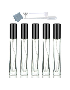 5 Botellas Spray de Metal 10ml Negra ELFENSTALL Multiuso
