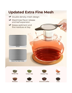 Infusor de Té Reinmoson Grande Acero Inoxidable 304 230g 2