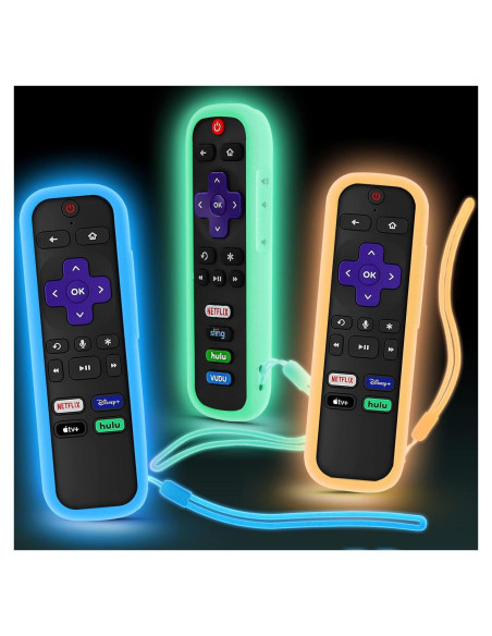 Funda de Control Remoto de Silicona SOTATOO 3 Pack Brillante