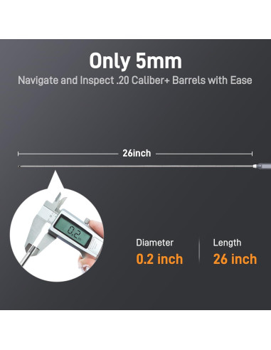 Borescope USB-C Teslong NTG100H-C para Rifles, 66cm, 6 LEDs