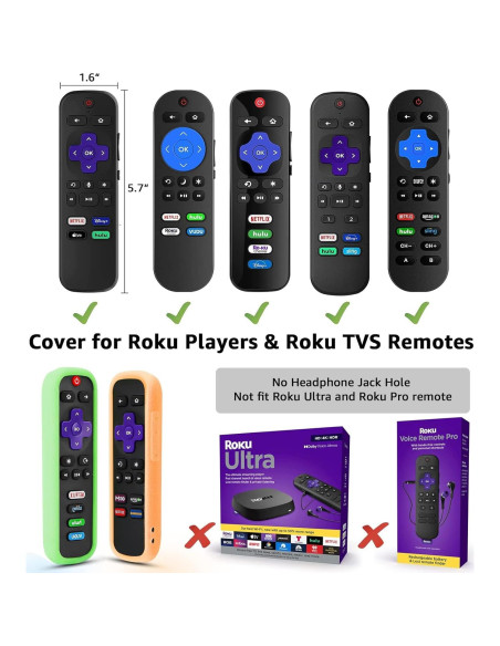 Funda de Control Remoto de Silicona SOTATOO 3 Pack Brillante