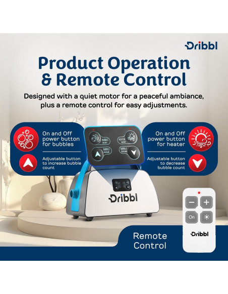 Alfombrilla de Masaje Eléctrica Dribbl Aqua 120x40 cm 6 Velocidades