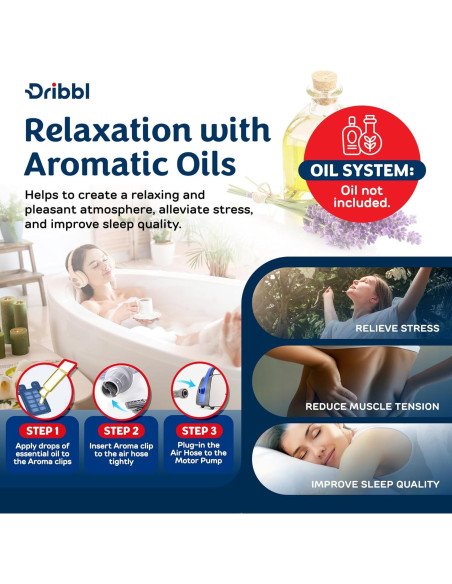 Alfombrilla de Masaje Eléctrica Dribbl Aqua 120x40 cm 6 Velocidades