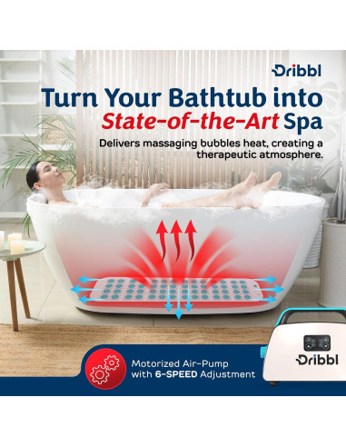 Alfombrilla de Masaje Eléctrica Dribbl Aqua 120x40 cm 6 Velocidades