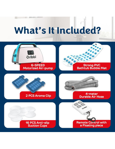 Alfombrilla de Masaje Eléctrica Dribbl Aqua 120x40 cm 6 Velocidades