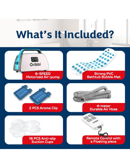 Alfombrilla de Masaje Eléctrica Dribbl Aqua 120x40 cm 6 Velocidades