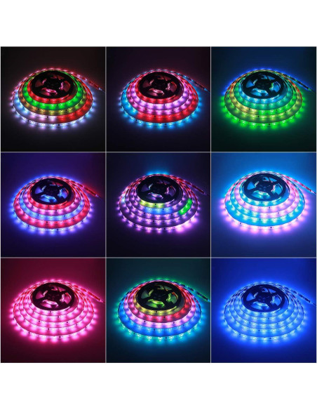 Tira LED Direccionable ALITOVE WS2811 5m 150 LEDs RGB IP65