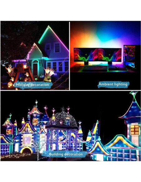 Tira LED Direccionable ALITOVE WS2811 5m 150 LEDs RGB IP65